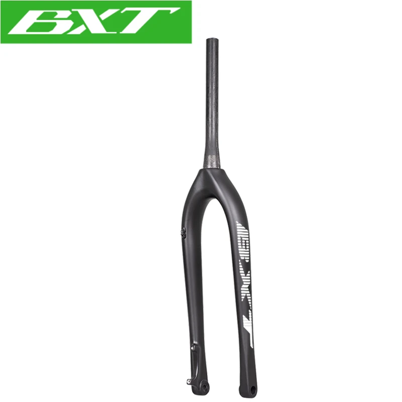 BXT 29er MTB boost carbon fork cycling mountain bike fork disc Brake Carbon Bicycle Fork Tapered 110*15mm Thru Axle Forks images - 6