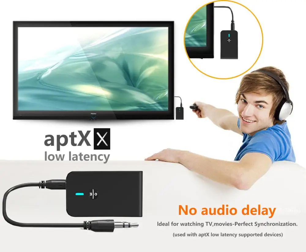 Беспроводной Bluetooth 5 0 передатчик приемник 3 мм RCA AUX стерео аудио адаптер для
