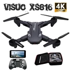 Visuo Xs816 Wi-Fi Fpv Радиоуправляемый Дрон с 4k камерой оптический поток 720p двойная камера Радиоуправляемый квадрокоптер складной селфи Дрон Vs Xs809s Xs809hw Sg106