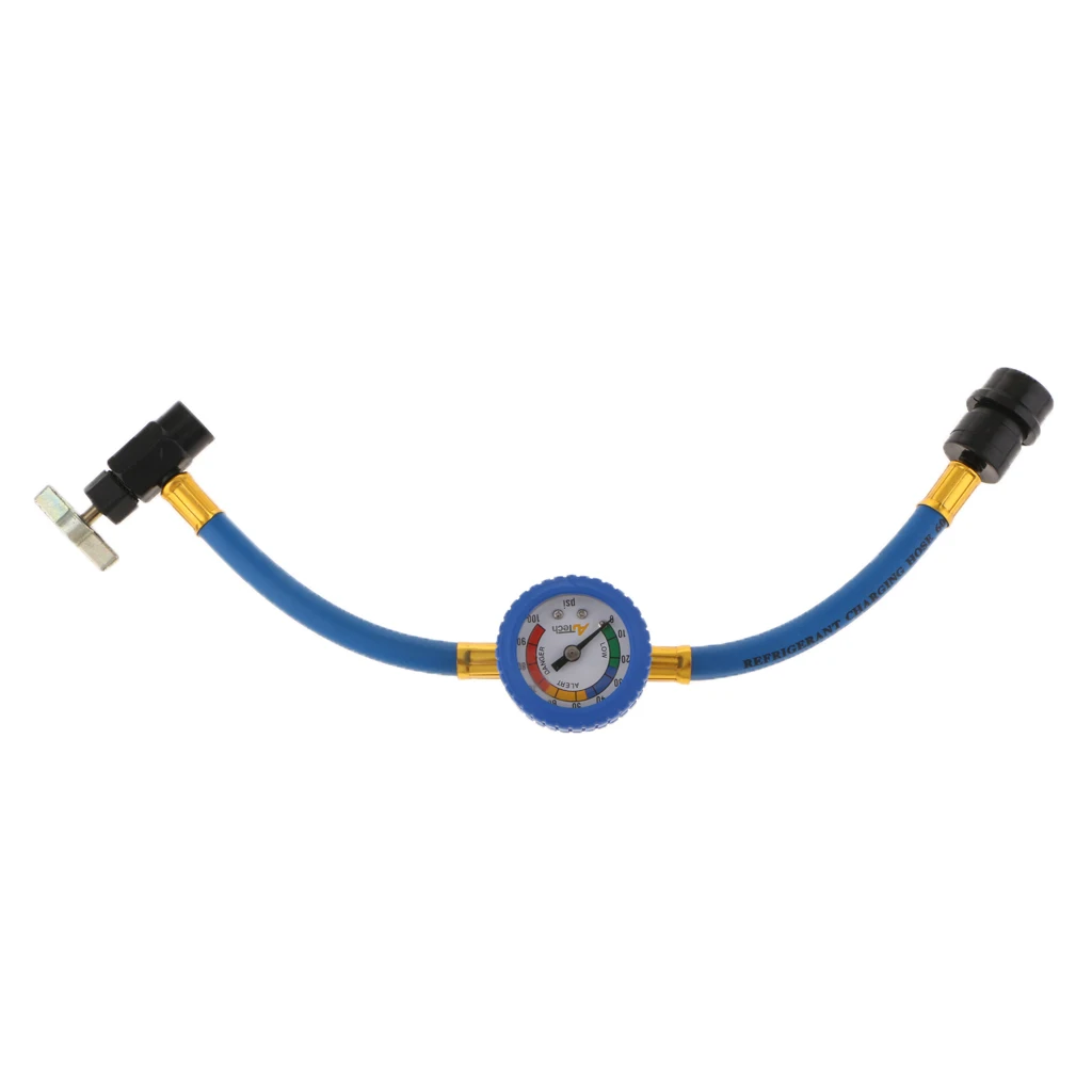 

R134-A Air Conditioning Recharge Measuring Hose Gauge Valve Pipe