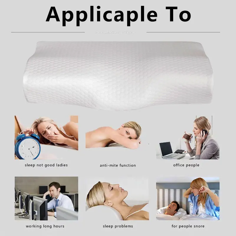 Подушка для постельного белья из пены с эффектом памяти бархатная