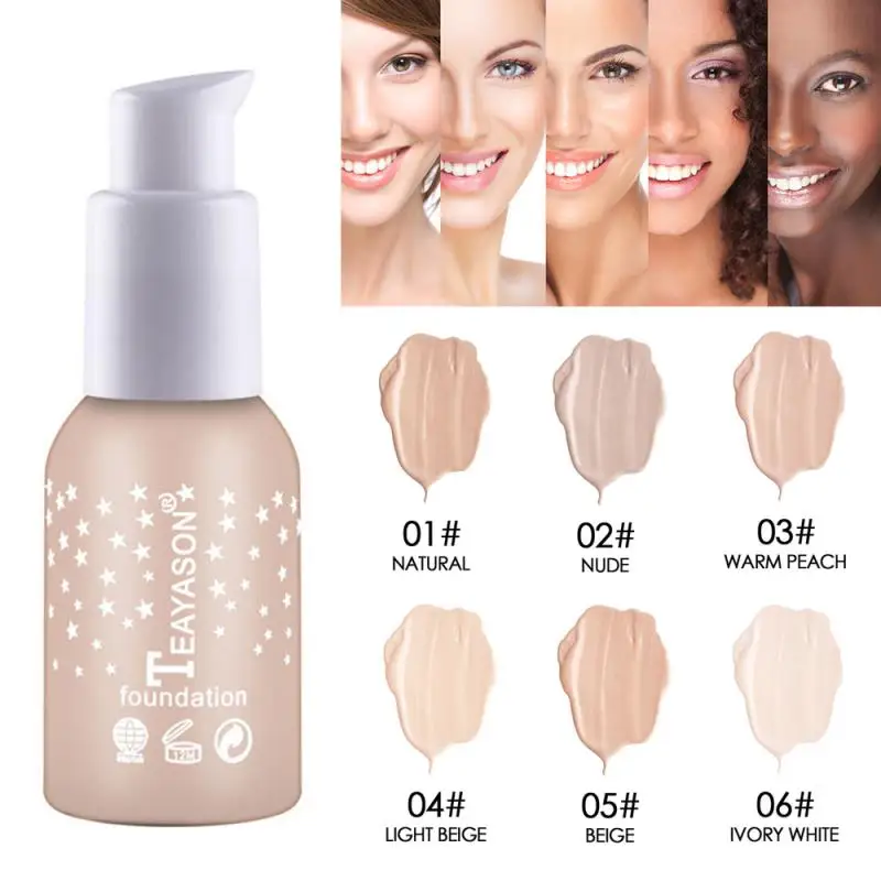 

30ml Face Base Makeup Liquid Foundation Concealer Make Up BB Cream Moisturizer Long Wearing Natural Touch Primer Maquiagem TSLM1