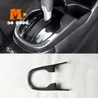 Для Honda FIT JAZZ 2014 2015 2016 ABS углеродное волокно автомобильный рычаг переключения передач Ручка рамка панель Крышка отделка Аксессуары 1 шт