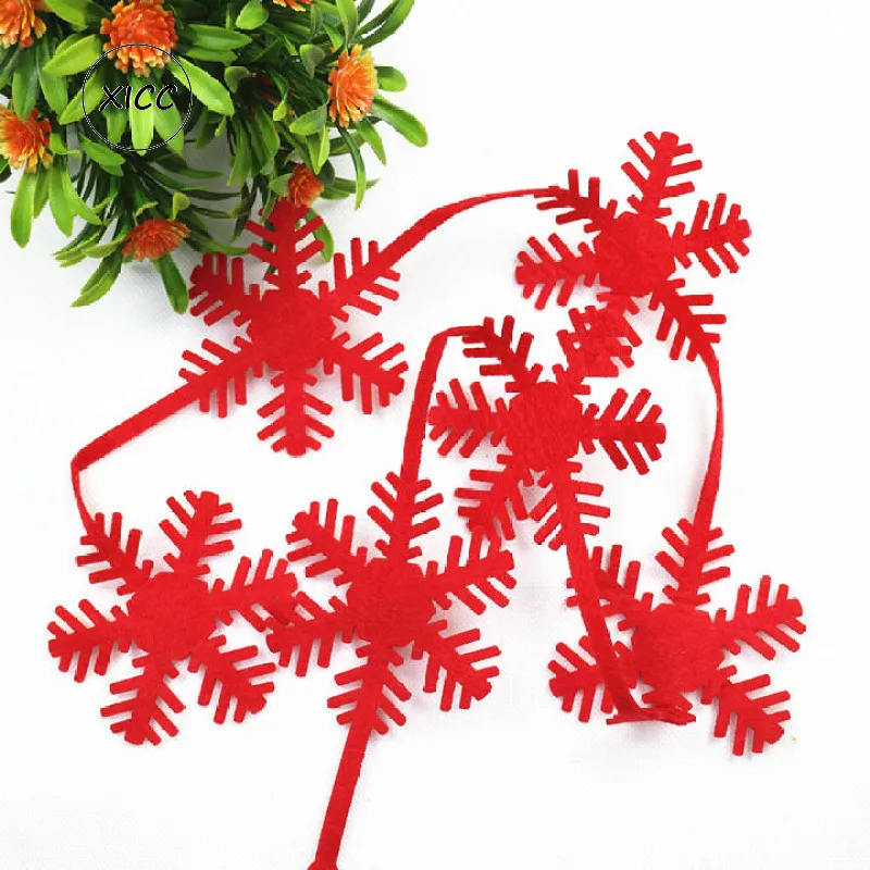 T N 1m Отличный подарок на Рождество Снежинка плетеная полиэфирная Нетканая