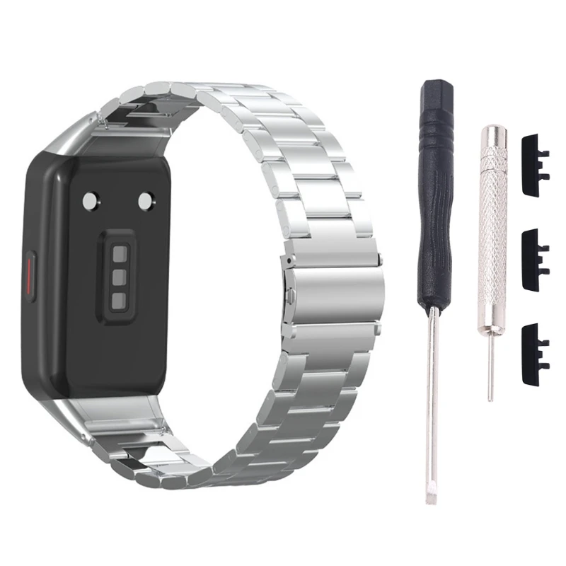 

Stainless Steel Wristband Metal Strap For -Huawei Honor Band 6 Smart Bracelet