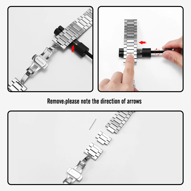 

Stainless For Apple watch band 38mm 42mm 44mm 40mm bracelet strap Apply to iWatch6 5 4 3 2 SE