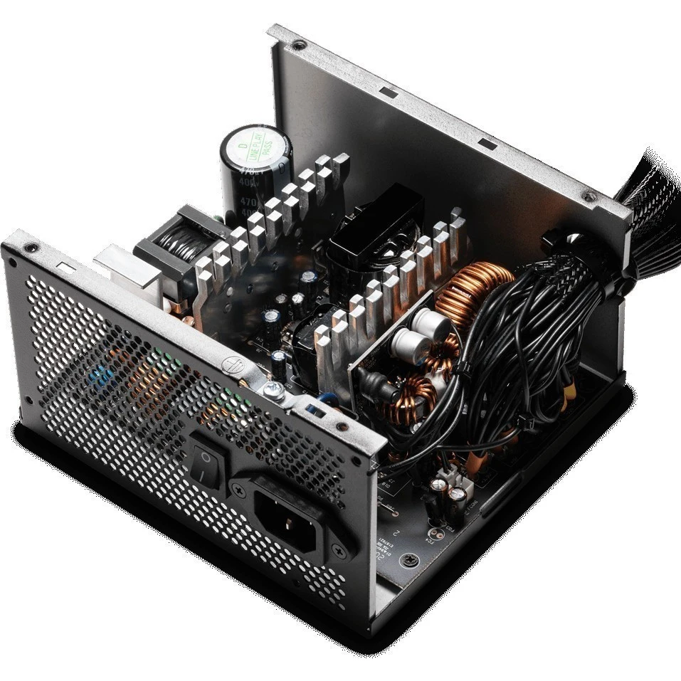 Блок питания для пк игровой XPG PYLON450B чёрный (450 Вт PCIe 2шт ATX v2.31 Active PFC 120mm Fan 80 Plus