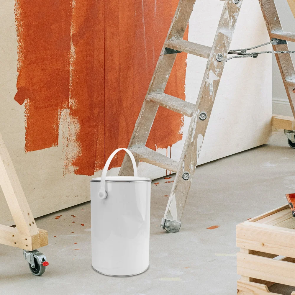 

1pc Tinplate Paint Can Practical Paint Bucket Round Tinplate Pigment Paint Can