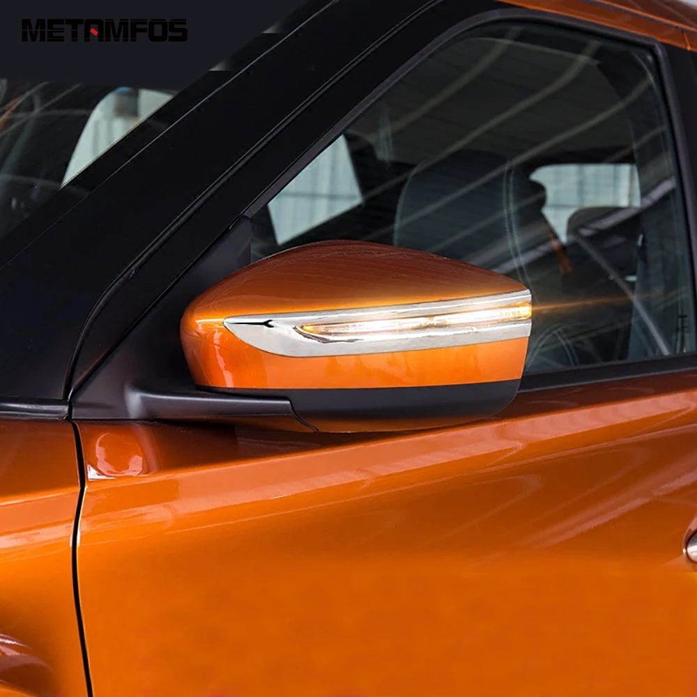 Для Nissan Kicks 2016 2017 2018 2019 хромированная зеркальная полоса заднего вида для зеркала с