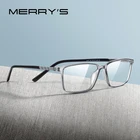MERRYS Дизайнерские мужские квадратные оправы модные очки для близорукости по рецепту оптические очки ацетатная оправа S2205