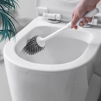 toilet brush rubber head holder cleaning brush for bathroom wall mounted household floor cleaning bathroom accessories