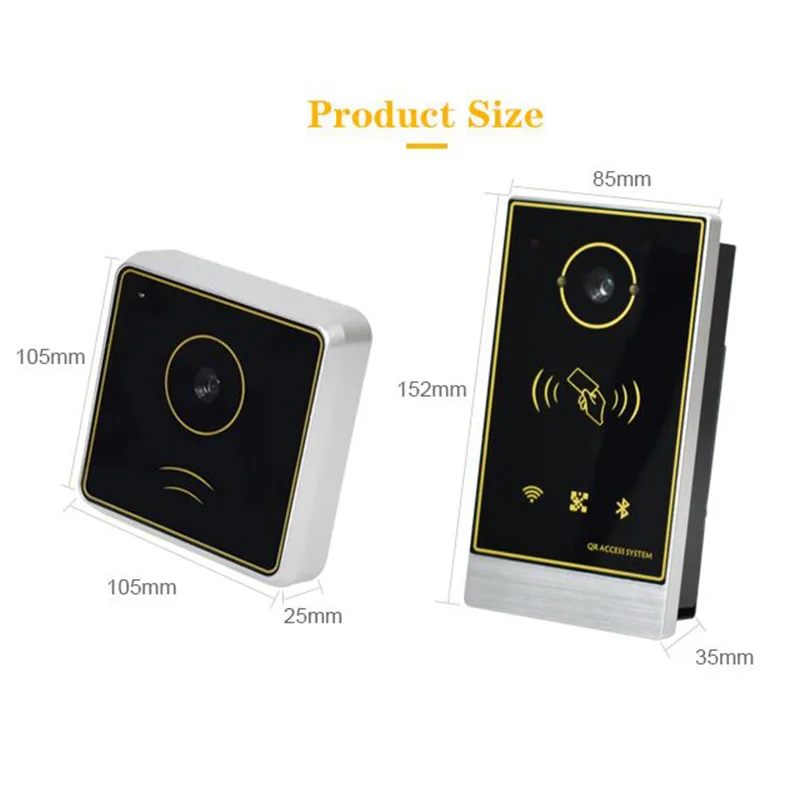 

125KHz And 13.56MHz IC Smart Card RFID Reader Wiegand26/34 QR Code Access Control