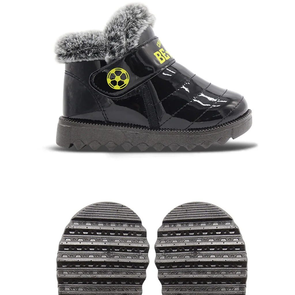 Детская обувь для младенцев Зимние ботильоны непромокаемая детская девочек botas