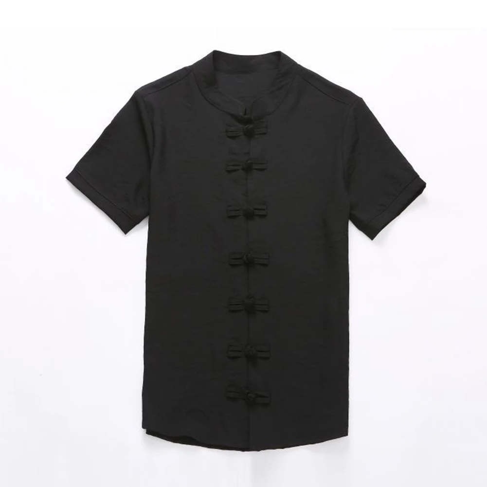 Традиционный китайский мужской костюм Танга размера плюс летняя униформа кунг