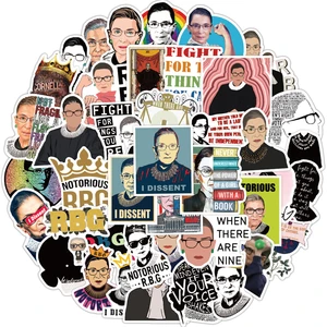 Наклейки женские с цитатой Рут Бадер гинсбург, 50 шт.