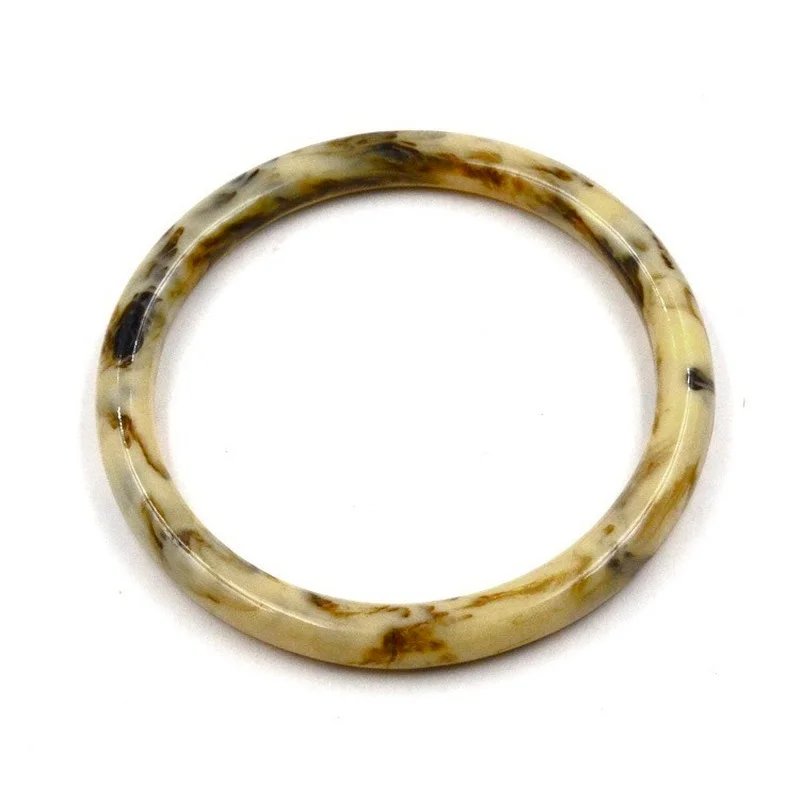 10Pcs 12cm Acrylic Bag Handbag Handle Acrylic Tortoise Shell Hawksbill Color Plastic Resin Purse Bag Handle DIY Obag Handle