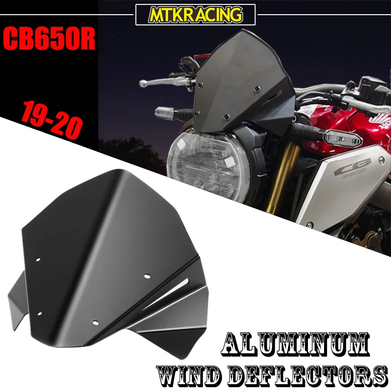 

MTKRACING для HONDA CB650R CB1000R CB 650R передний ветровой экран алюминиевые ветровые дефлекторы 2018-2020