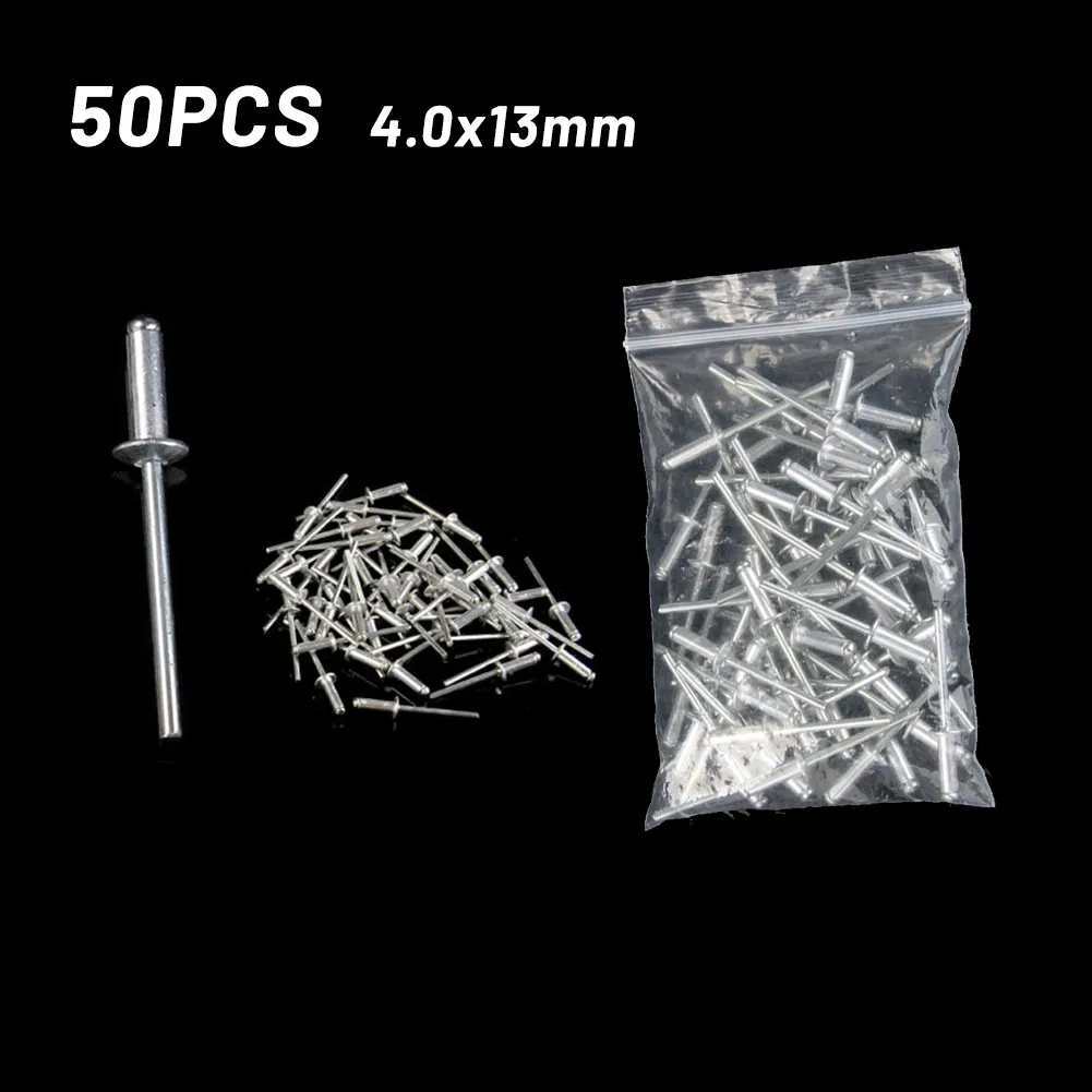 

50pcs Half Round Head Pull Rivet Open Type K Aluminium Peel Dome Head Open Aluminium Steel Blind Rivets