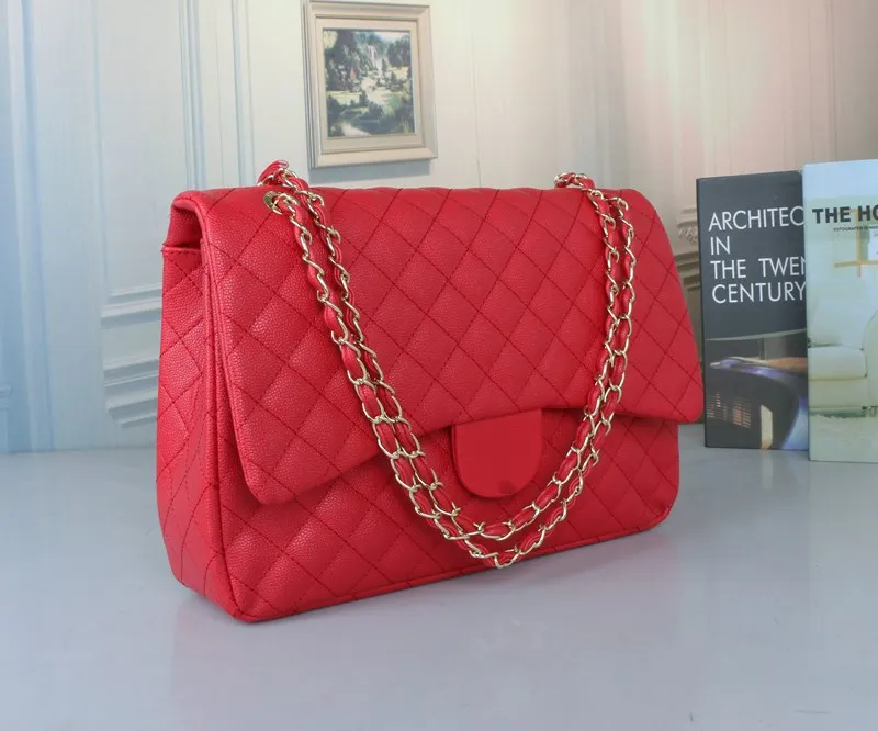 

Best-selling women's bags double-cover rainbow bags European and American fashion shoulder slung portable rhombic chain bags