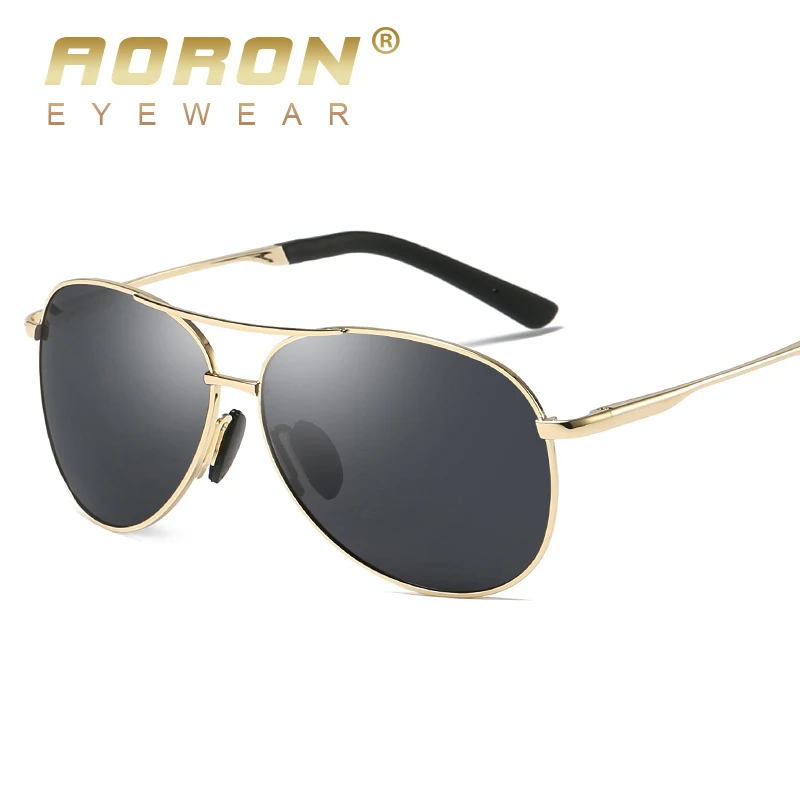 Aoron Classic Пилот очки подходят для вождения солнцезащитные в металлической оправе