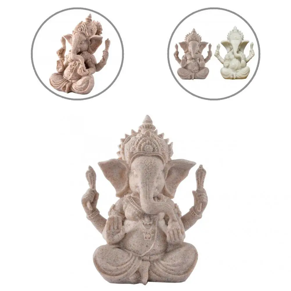 

Долговечная практичная износостойкая статуя из смолы, статуя слона, Бога, Пыленепроницаемая для сада