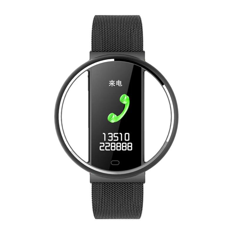 Mesh-Black MELANDA Новые Bluetooth умные часы для мужчин и женщин Роскошные умные часы водонепроницаемые напоминания о звонках Шагомер монитор сердечного ритма часы - Цвет: Mesh-Black