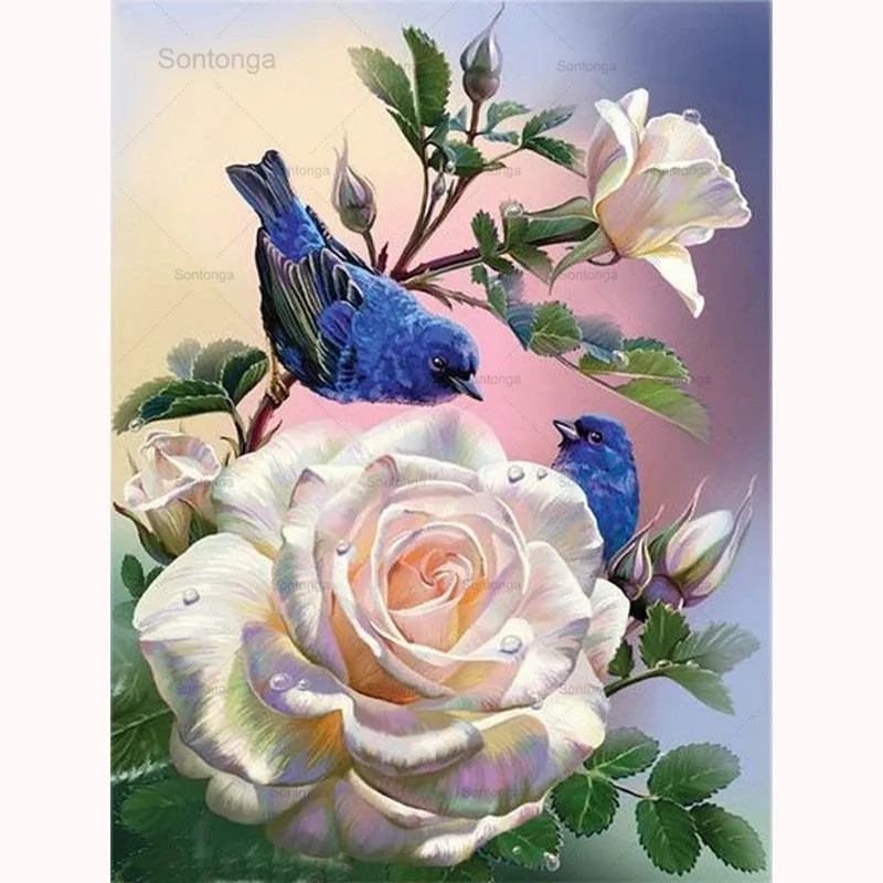 

Full Mosaic Pattern 5D Diy Diamond Art Embroidery Home Decoration Flower Diamond Painting Cross Stitch New Year Gift