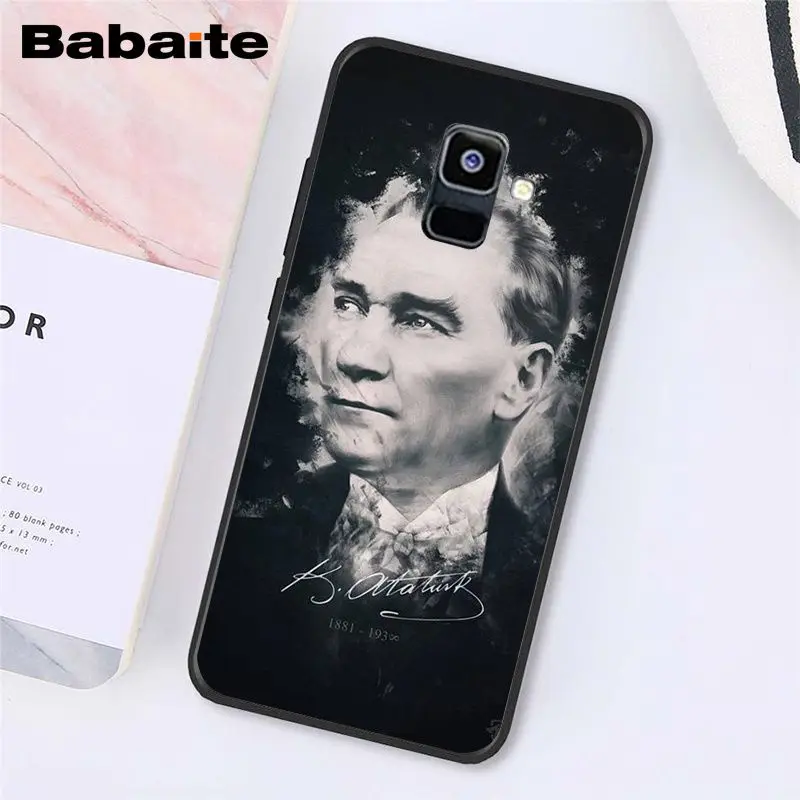 Babaite Turkey Mustafa Kemal Ataturk Phone Case For Samsung Galaxy A7 A50 A70 A8 A3 A6 A6Plus A8Plus A9