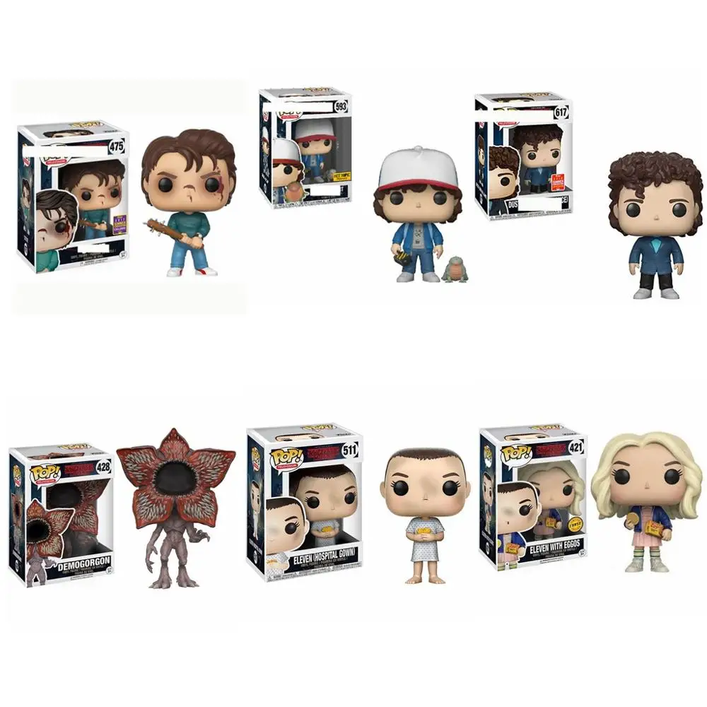 Funko pop Stranger Things Eleven Demogorgon Hopper Jonathan Nancy Brenner Joyce Фигурки Коллекционная модель