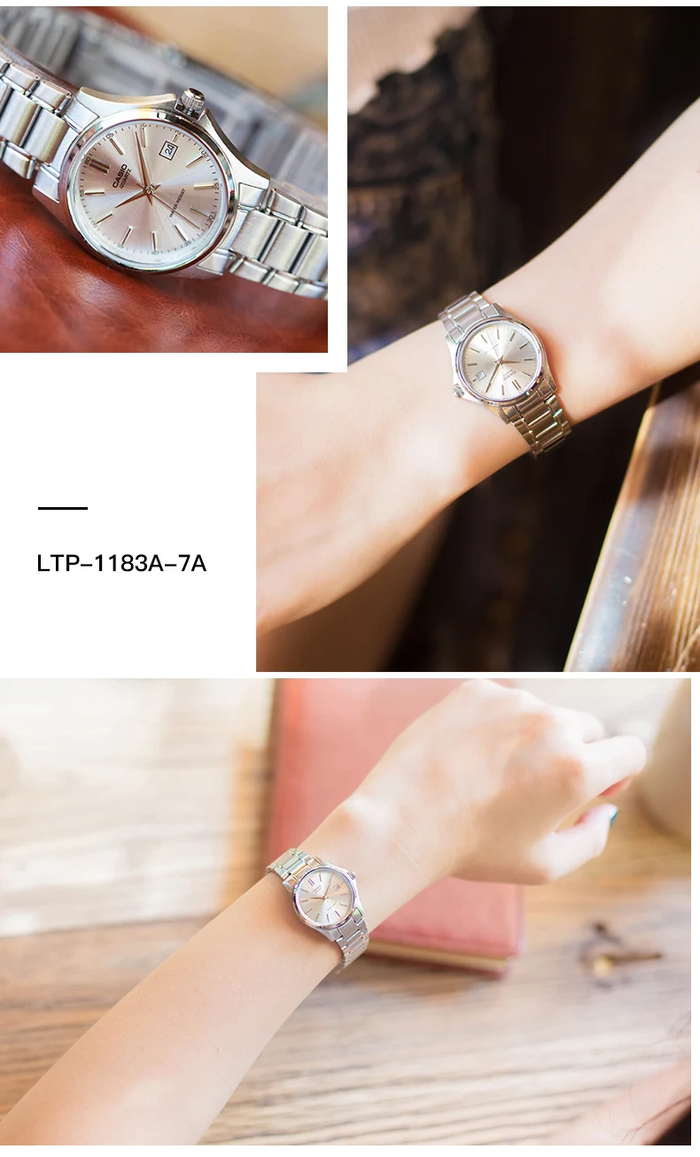 Casio Часы Женские Простые Модные маленькие кварцевые женские часы LTP-1183A-7A