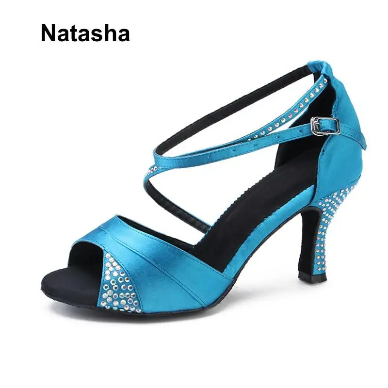 Обувь для латиноамериканских танцев на мягкой подошве Natasha day blue | Спорт и