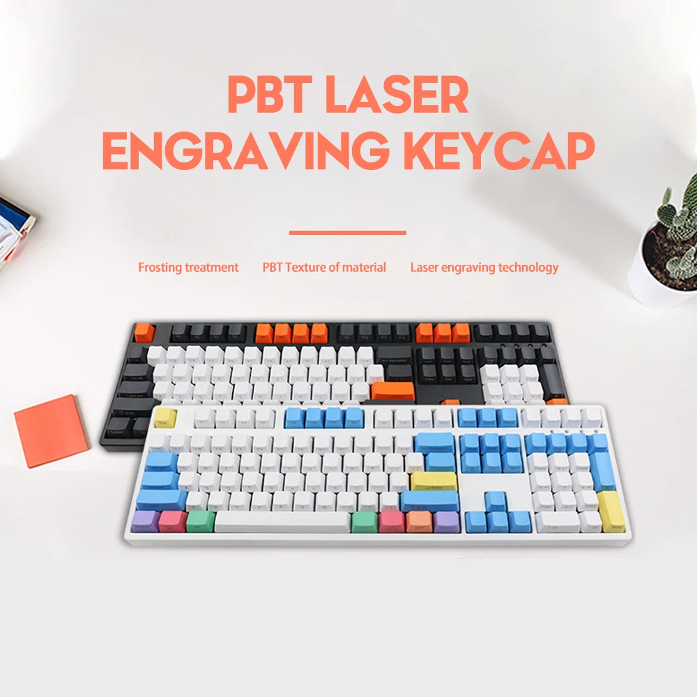 Клавиатура Механическая PBT Keycap 108 Key OEM профиль верхняя боковая печать карбоновый Мел GK61 Anne Pro 2 Jazz NOPPOO IKBC GANSS RK графическая