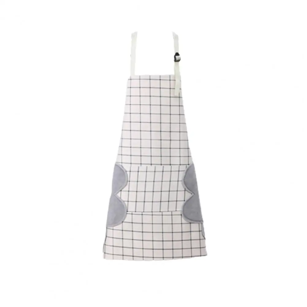 

Kitchen Apron Large Pocket Anti-scald Fleece Women Home Apron for Kitchen