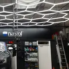 Профессиональное Автоматическое шестигранное светодиодное освещение 3x5 м, оборудование для мойки автомобилей, полоски для мастерской