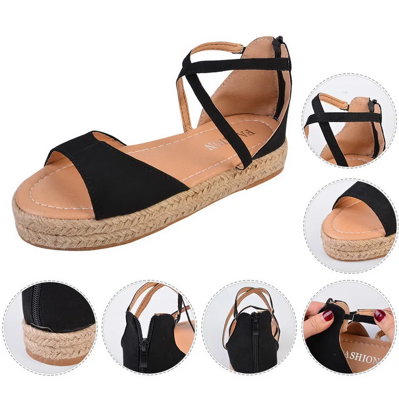 

Women Sandals Wedges Shoes For Women High Heels Sandals Summer Shoes Flip Flop Chaussures Femme Comfortable Platform Sandalia