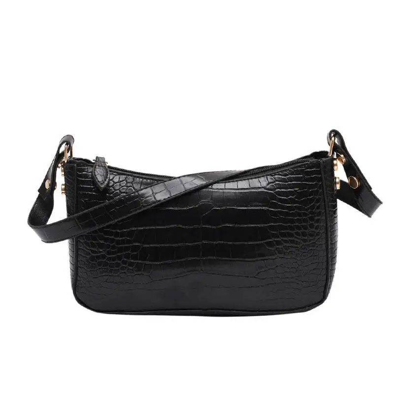 

Fashion Design Girls Small Shoulder Bags Soft PU Leather Women Purple Underarm Bag Retro Solid Color Ladies Baguette Handbags