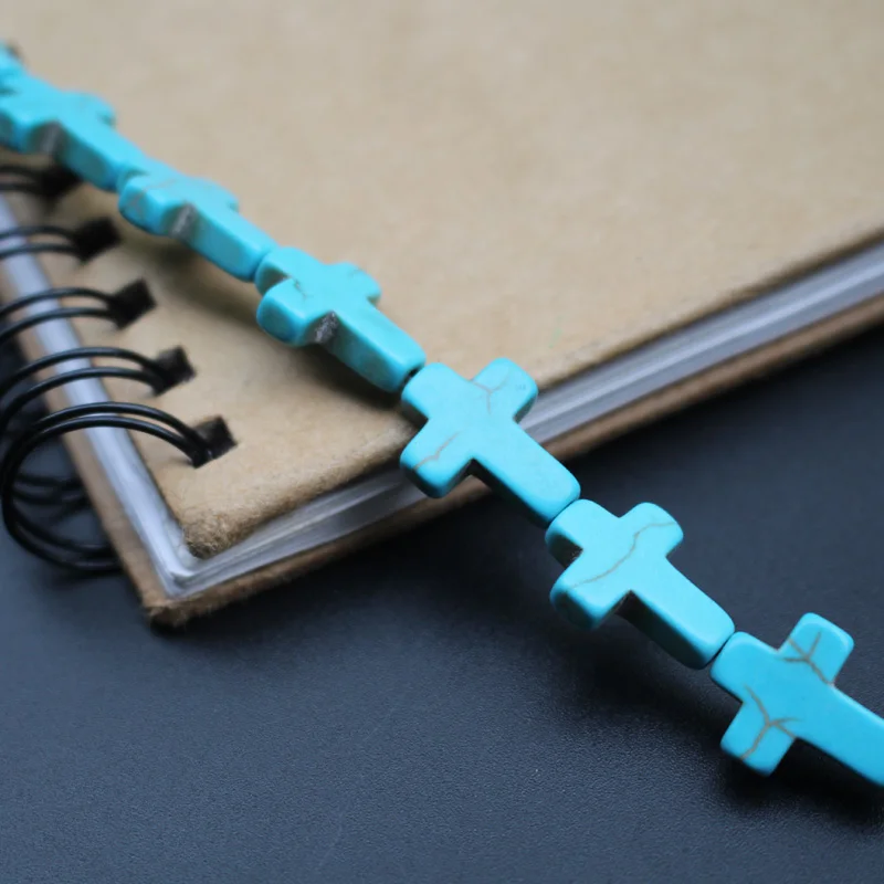 24 шт 12 мм * 15 синтетический камень Turquois e cross винтаж кареты украшены прозрачными
