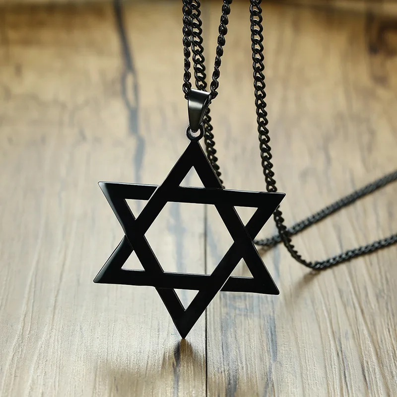 

QWC CHN16 stainless steel necklace hot sell man woman 51mmHexagon steel color gift women Korea style lover free ship