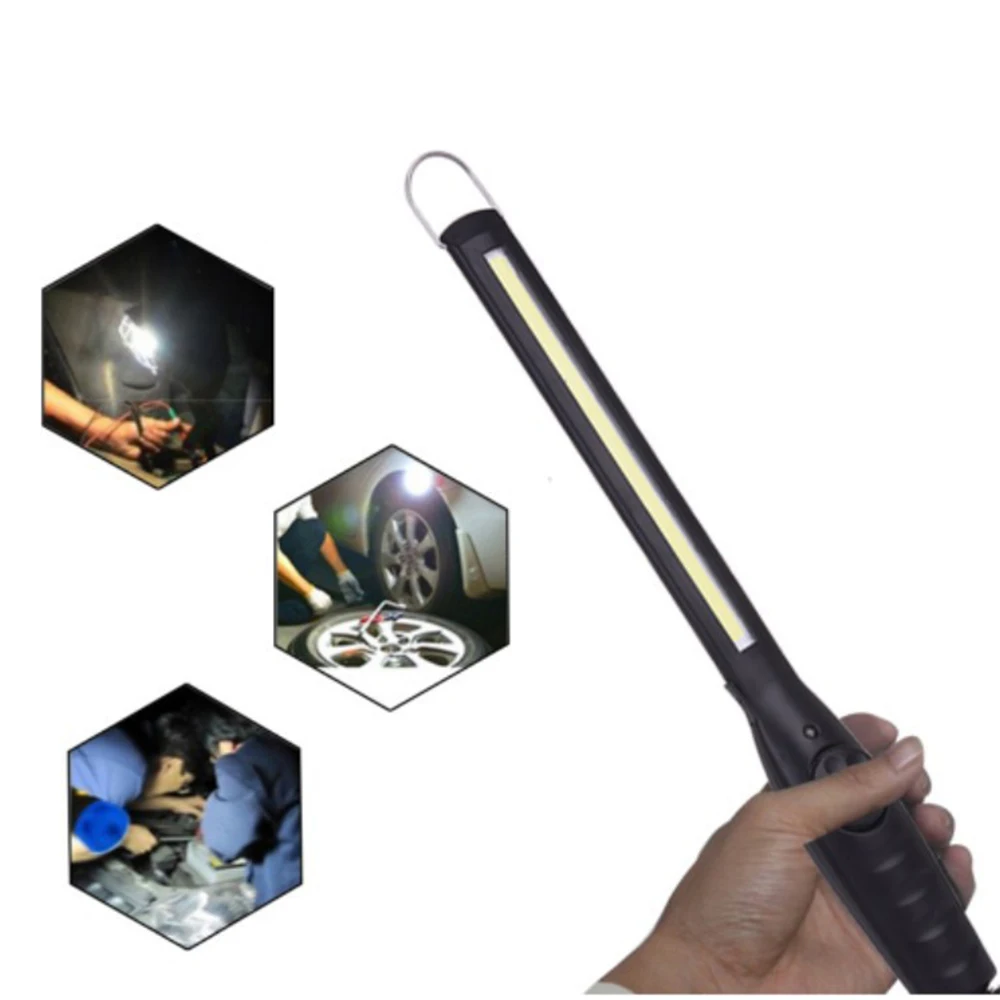 Portable COB Flashlight USB Rechargeable LED Work Light Workshop Inspection Torch for Car Repair Camping | Лампы и освещение