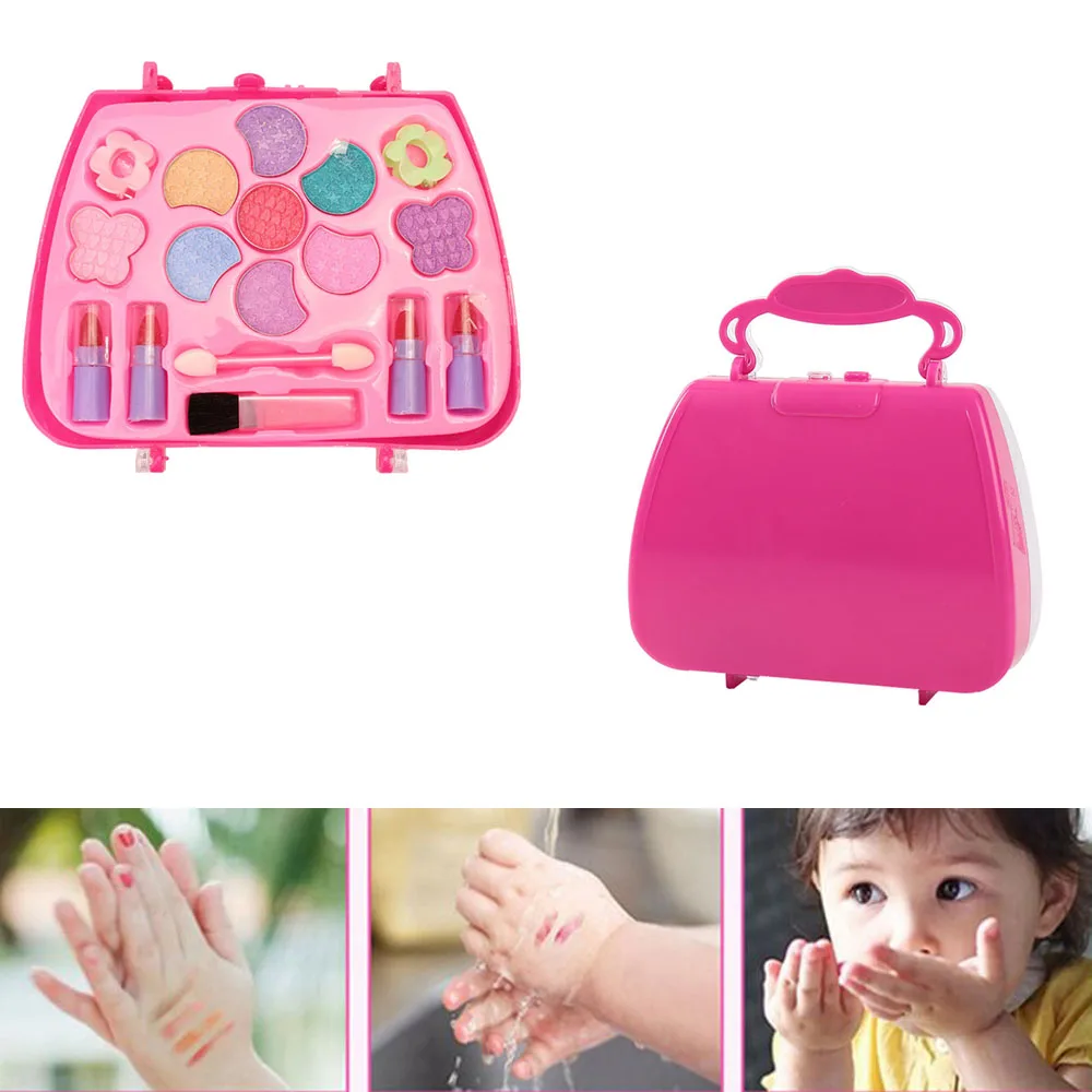 Simulation Performances Safety Kids Beauty Box Princess Dressing Makeup Toys for Children Pretend Play Cosmetics Girls Gifts | Игрушки и