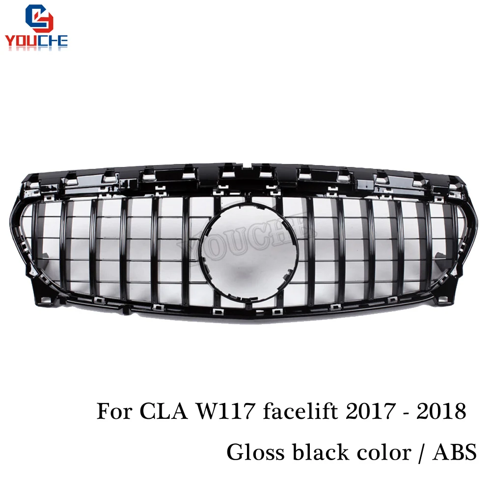 GT R модель для Mercedes W117 гриль C117 X117 подтяжка лица- передняя решетка бампера сетка CLA180 CLA200 CLA250 CLA45