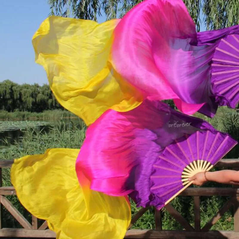 Фата веер для танца живота Классическая вертикальная фата белого мятного цвета с