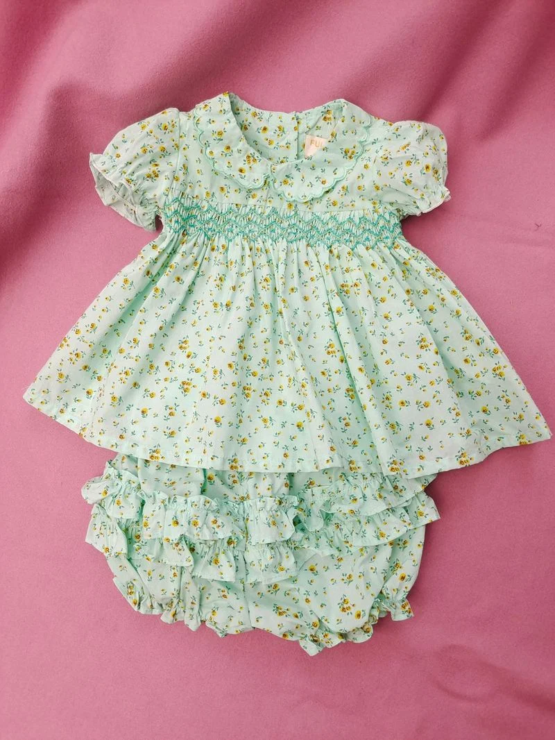 Летнее Детское платье в новом стиле милое винтажное классическое с тонкой