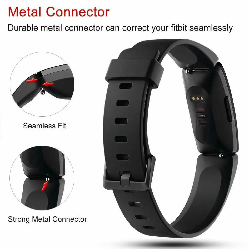 Силиконовый ремешок для Fitbit Inspire HR мягкий силиконовый часов Замена Смарт носимые