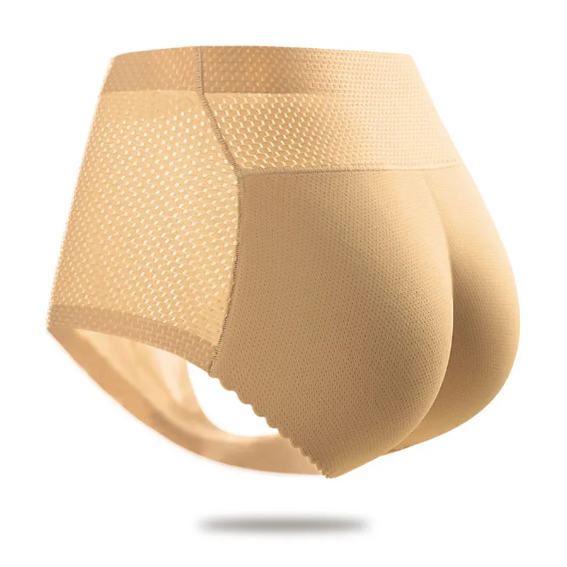 

New Ladies Fit Butt Pants Women Sponge Padded Abundant Buttocks Pants Lady Push Up Middle Waist Padded Panties Briefs Underwear