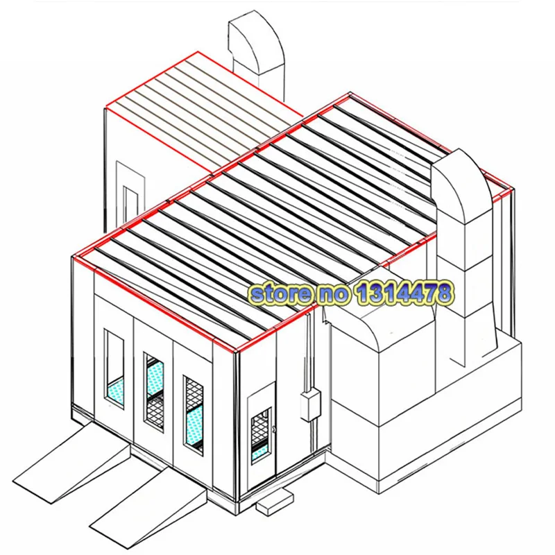 Покрасочная кабина/Автомобильная печь для покраски/Автомобильная покрасочная