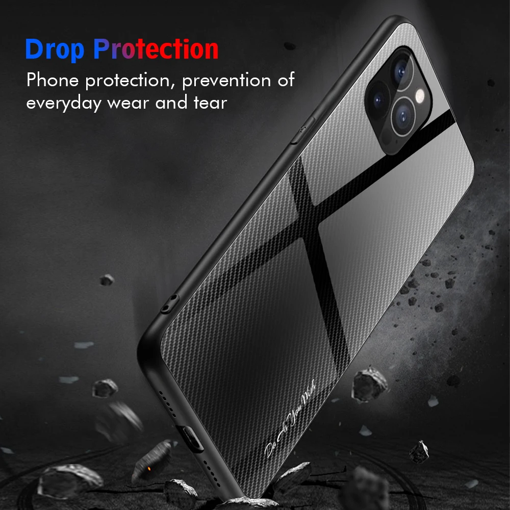 new color tempered glass case for iphone13pro 12mini 11promax xs xr x phone back cover for iphone 8 7 plus 6 6s protective shell free global shipping