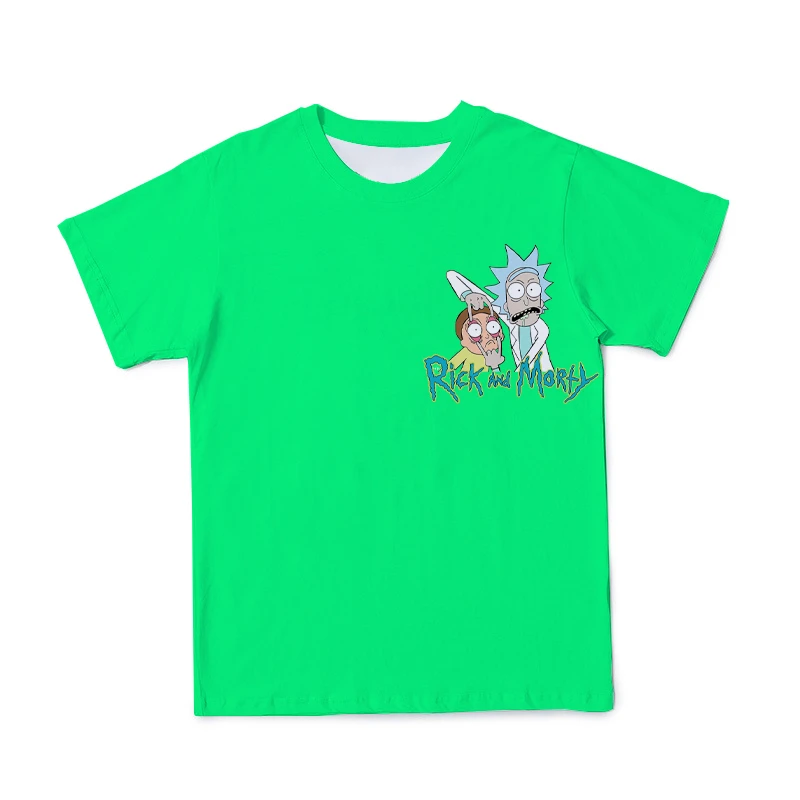 

Kids Summer Rick Morty T-Shirt Print Children Clothes Girls/Boys Cute Cartoon Creative T-shirts O-Neck All-match Cool T Shirt