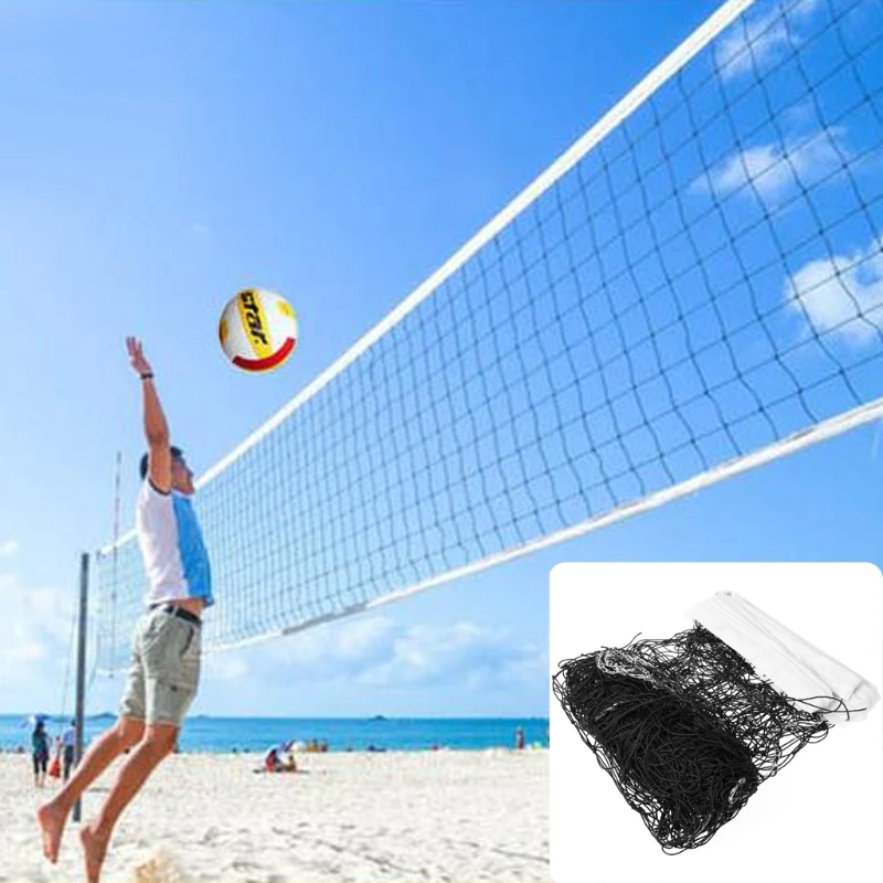 

2021 New Universal Style 9.5x1m Volleyball Net Polyethylene Material Beach Volleyball Net