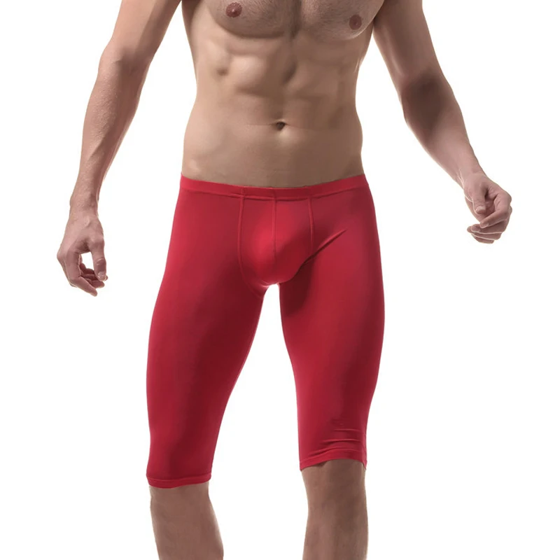 Шорты мужские корректирующие эластичные штаны с заниженной талией летние для